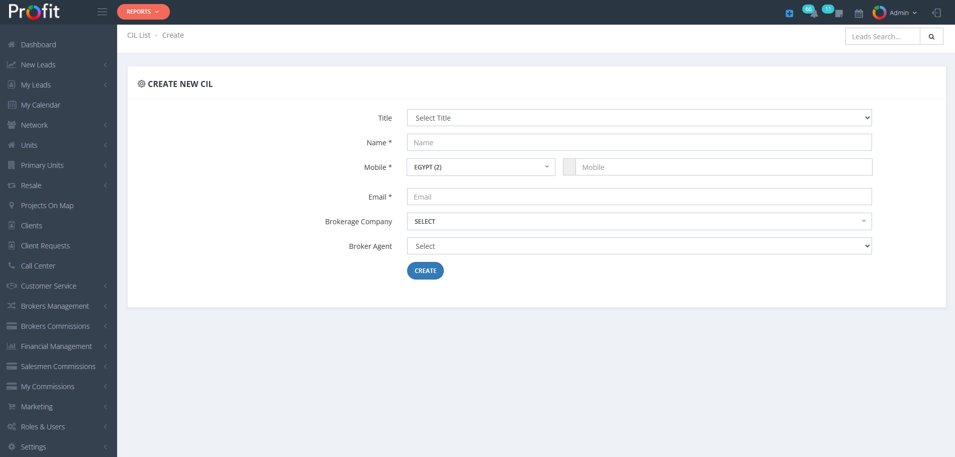 Create New CIL Interface